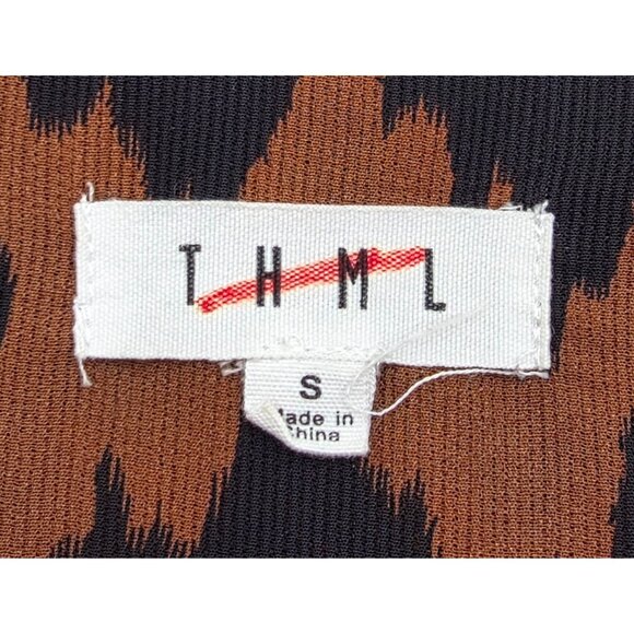 Women's - THML Brown Embroidered Blouse, Size Small - Picture 6 of 8